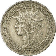 Moneta, Guadalupe, 50 Centimes, 1921, Paris, BB, Rame-nichel, KM:45