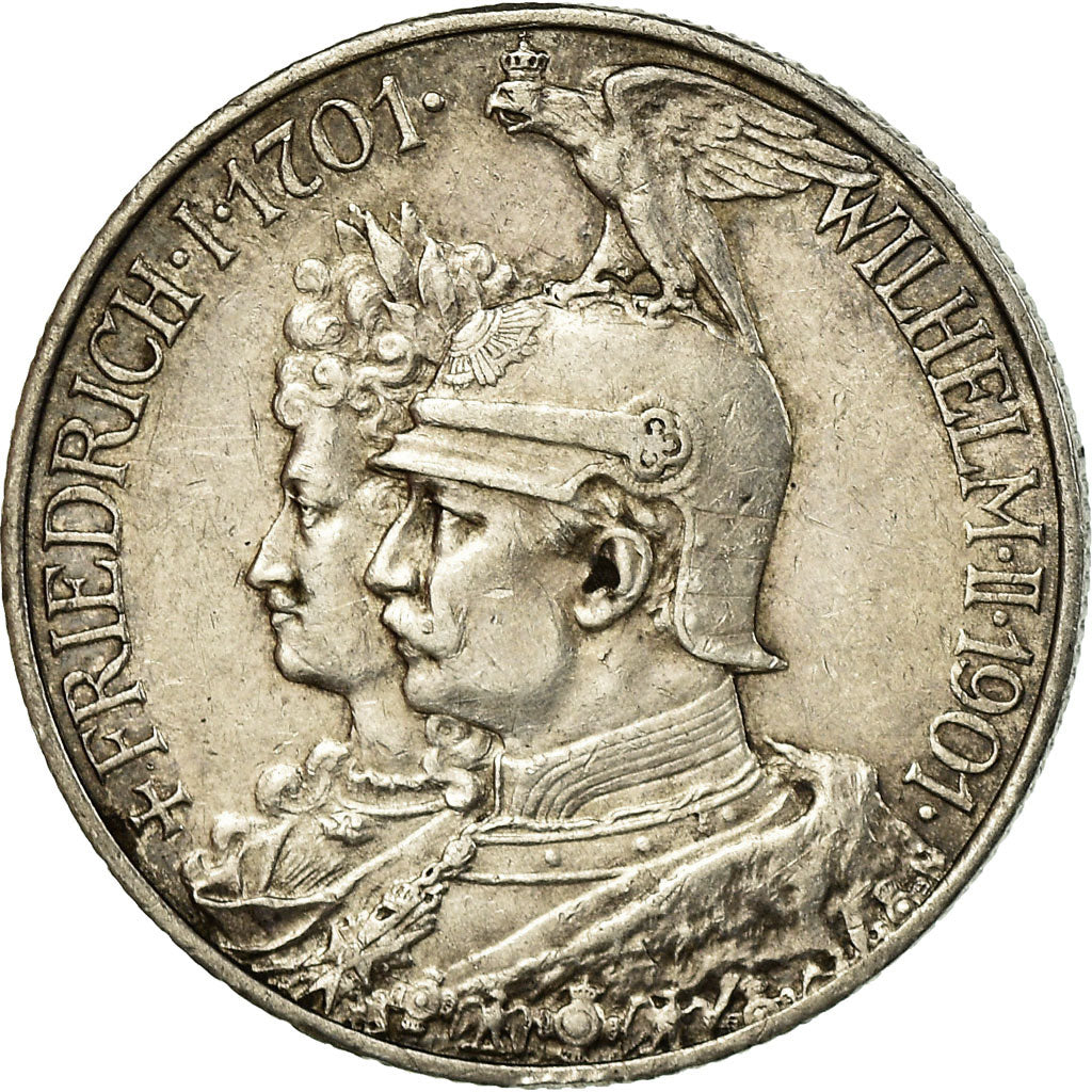 Münze, Deutsch Staaten, PRUSSIA, Wilhelm II, 2 Mark, 1901, Berlin, SS, Silber
