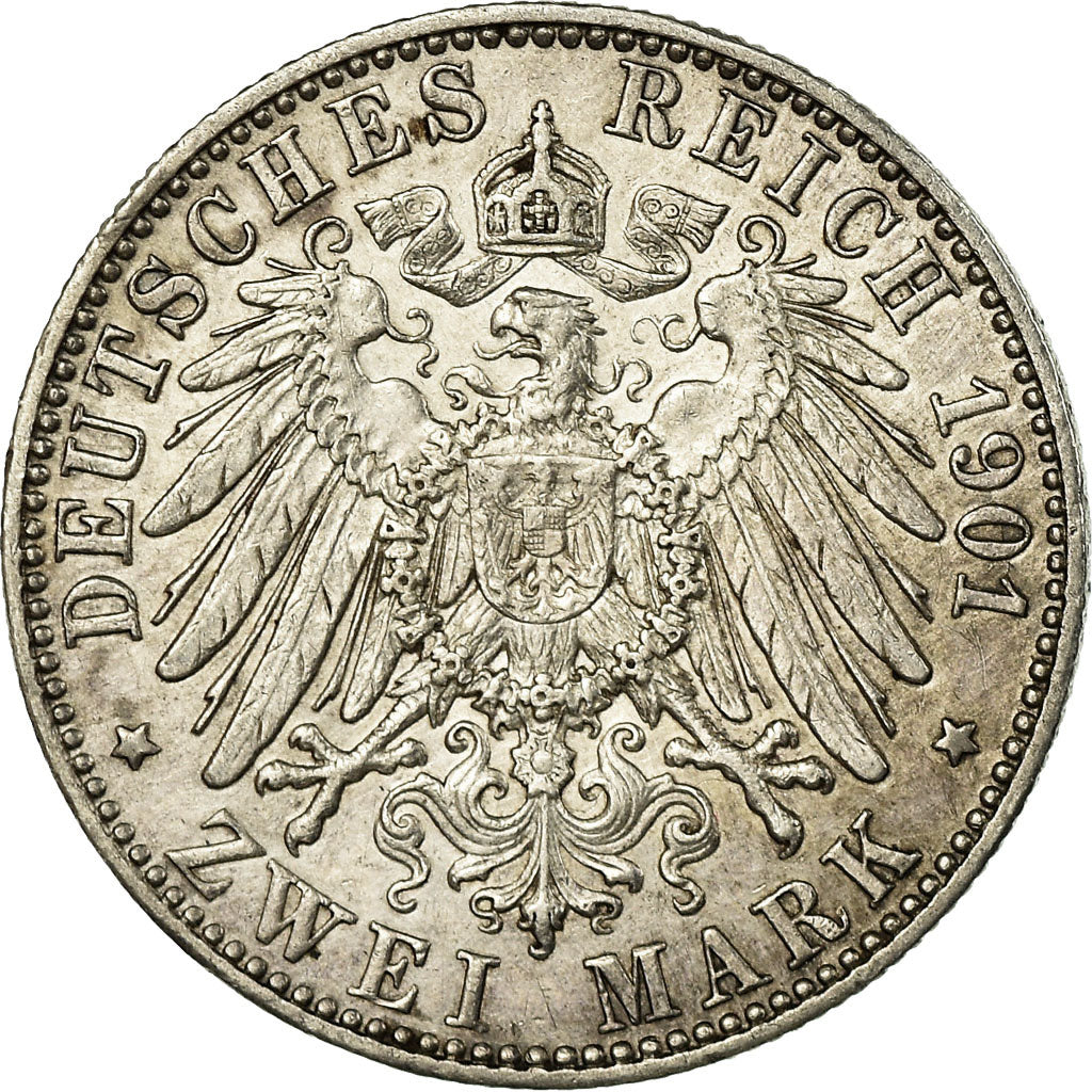 Münze, Deutsch Staaten, PRUSSIA, Wilhelm II, 2 Mark, 1901, Berlin, SS, Silber