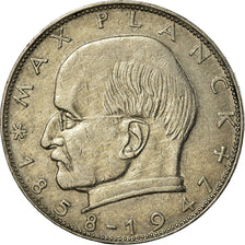 Moneta, Niemcy - RFN, 2 Mark, 1957, Karlsruhe, EF(40-45), Miedź-Nikiel, KM:116