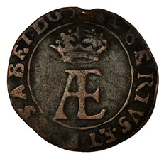 Moneta, Paesi Bassi Spagnoli, TOURNAI, 2 Denier, 1616, Tournai, MB, Rame, KM:12