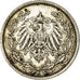 Münze, GERMANY - EMPIRE, 1/2 Mark, 1915, Berlin, S+, Silber, KM:17
