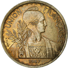 Moneda, INDOCHINA FRANCESA, Piastre, 1947, Paris, EBC, Cobre - níquel, KM:32.2