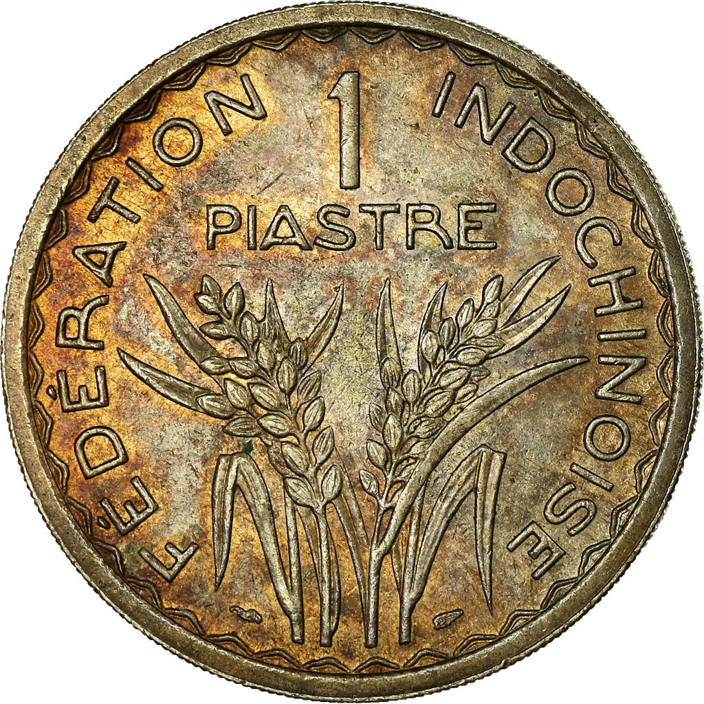 Moneda, INDOCHINA FRANCESA, Piastre, 1947, Paris, EBC, Cobre - níquel, KM:32.2