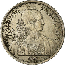 Moneta, FRANCUSKIE INDOCHINY, Piastre, 1947, Paris, VF(30-35), Miedź-Nikiel