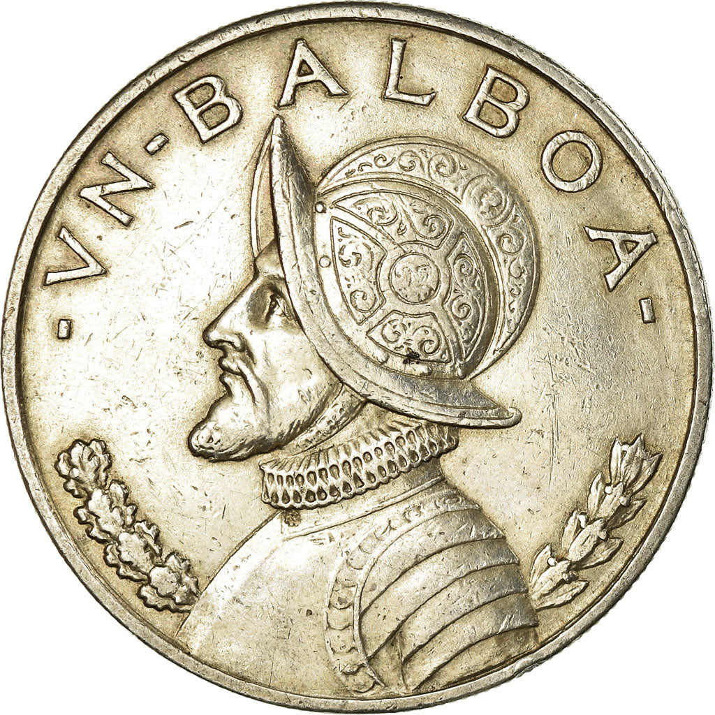 Munten, Panama, Balboa, 1947, ZF, Zilver, KM:13