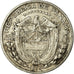 Moneda, Panamá, 1/10 Balboa, 1953, MBC, Plata, KM:18