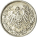 Moneta, NIEMCY - IMPERIUM, 1/2 Mark, 1916, Munich, AU(50-53), Srebro, KM:17