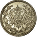 Moneda, ALEMANIA - IMPERIO, 1/2 Mark, 1914, Berlin, BC+, Plata, KM:17