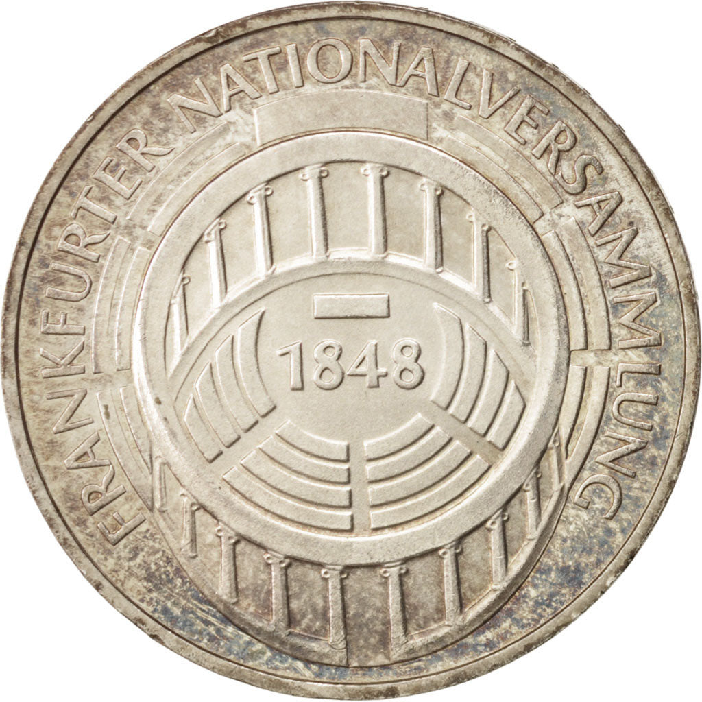 GERMANY - FEDERAL REPUBLIC, 5 Mark, 1973, Karlsruhe, Germany, AU(55-58), Silv...