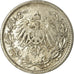 Münze, GERMANY - EMPIRE, 1/2 Mark, 1907, Berlin, S, Silber, KM:17