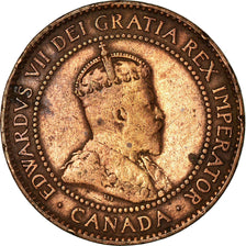 Moneta, Canada, Edward VII, Cent, 1908, Royal Canadian Mint, Ottawa, MB+
