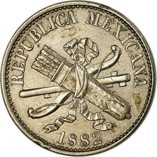 Moneda, México, 5 Centavos, 1882, Mexico City, MBC, Cobre - níquel, KM:399