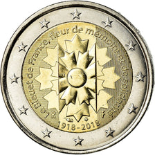 Francia, 2 Euro, Le Bleuet de France, 2018, BB+, Bi-metallico, Gadoury:28.