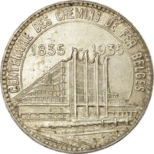 Moneta, Belgio, 50 Francs, 50 Frank, 1935, BB, Argento, KM:106.1