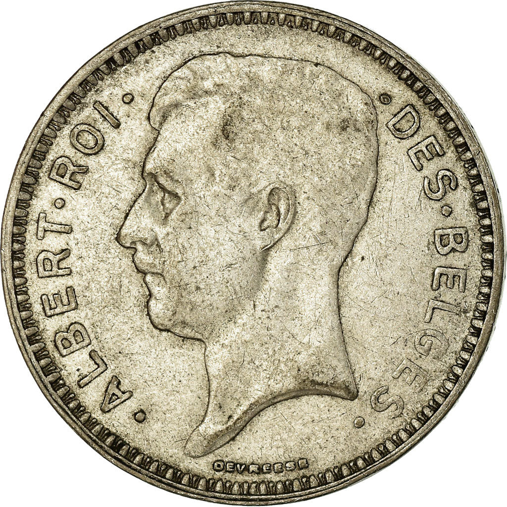 Coin, Belgium, 20 Francs, 20 Frank, 1934, VF(30-35), Silver, KM:103.1