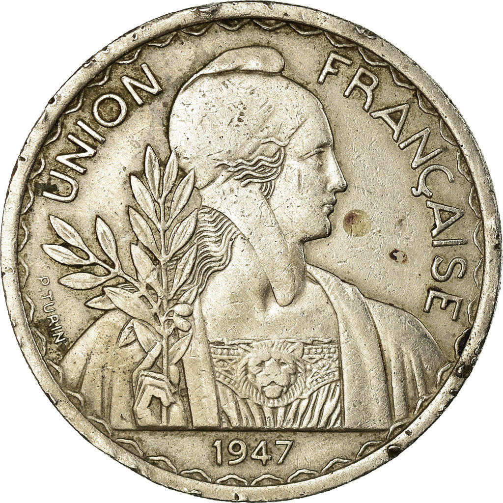 Moneda, INDOCHINA FRANCESA, Piastre, 1947, Paris, MBC, Cobre - níquel, KM:32.1
