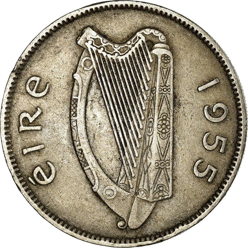Moneta, REPUBBLICA D’IRLANDA, Florin, 1955, BB, Rame-nichel, KM:15a