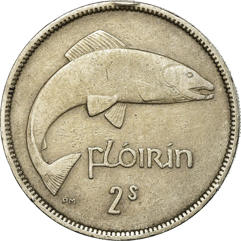 Moneta, REPUBBLICA D’IRLANDA, Florin, 1955, BB, Rame-nichel, KM:15a