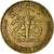 Moneta, Francuska Afryka Zachodnia, 25 Francs, 1957, EF(40-45), Aluminium-Brąz