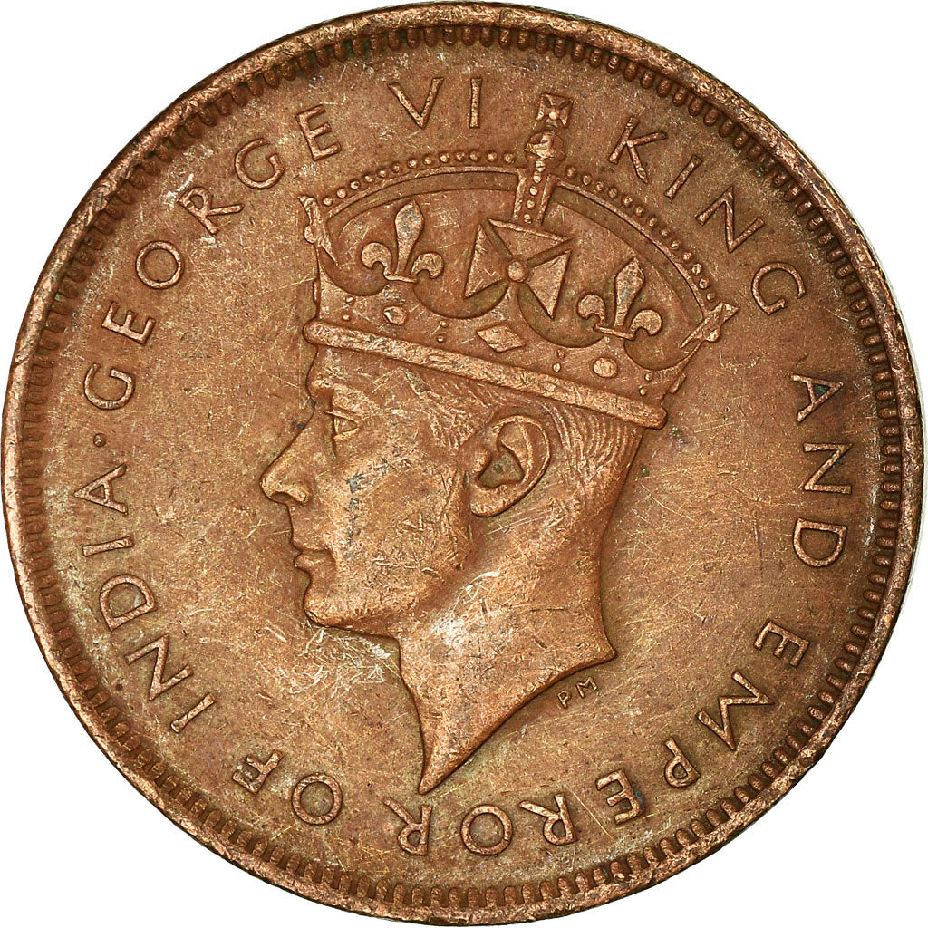 Moneta, Mauritius, George VI, 5 Cents, 1942, Pretoria, BB, Bronzo, KM:20