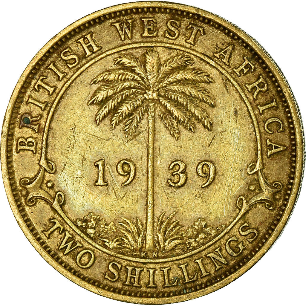 Moneta, AFRICA OCCIDENTALE BRITANNICA, George VI, 2 Shillings, 1939, BB