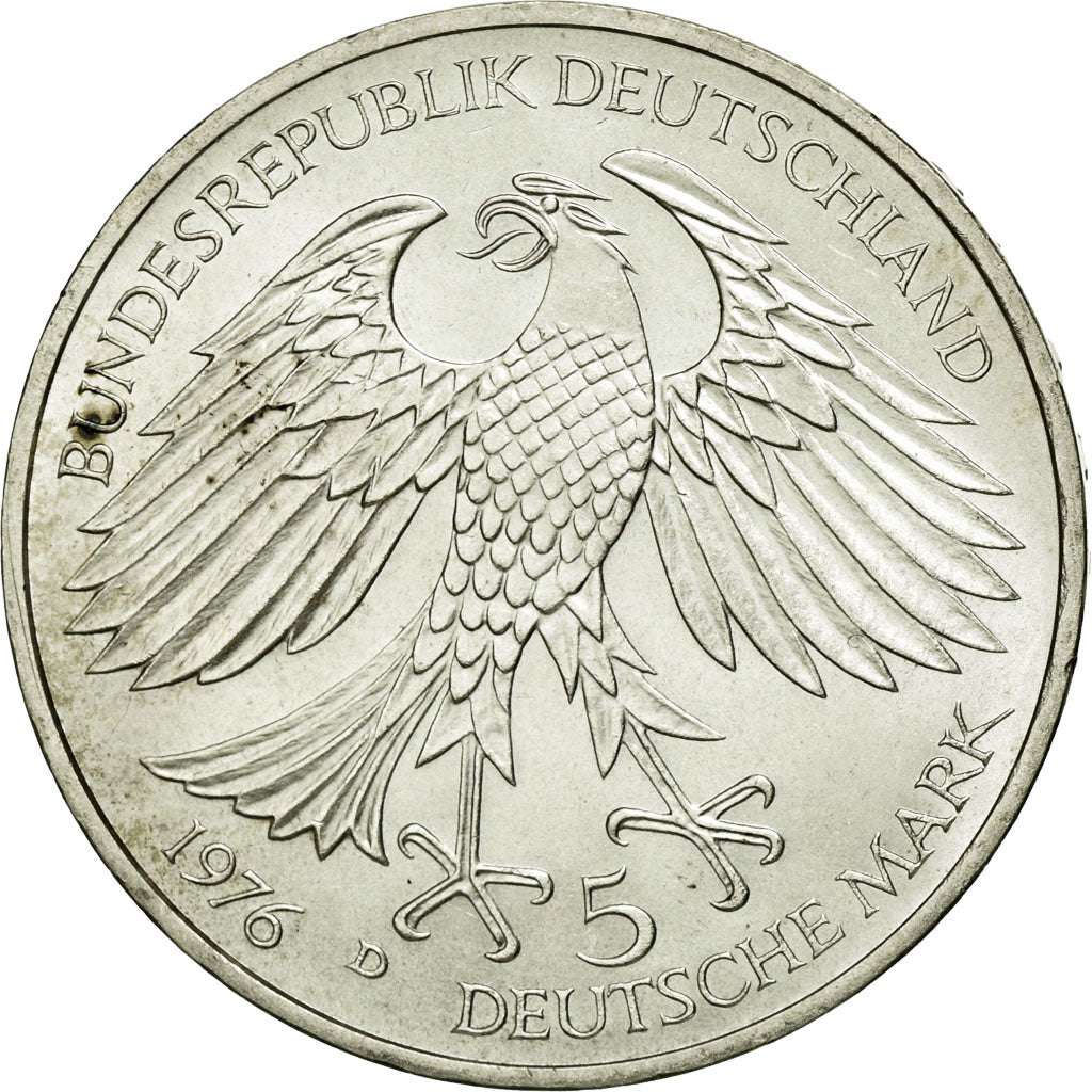 Coin, GERMANY - FEDERAL REPUBLIC, 5 Mark, 1976, Munich, Germany, MS(60-62)