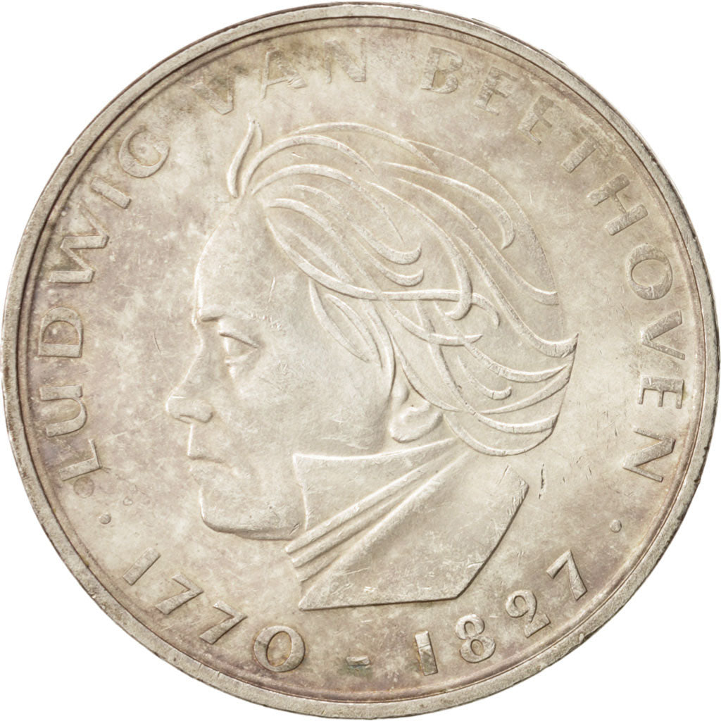 GERMANY - FEDERAL REPUBLIC, 5 Mark, 1970, Stuttgart, Germany, MS(60-62), Silv...