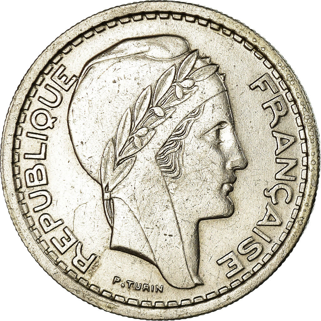 Coin, Algeria, 20 Francs, 1949, Paris, AU(55-58), Copper-nickel, KM:91