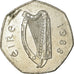 Moneta, REPUBLIKA IRLANDII, 50 Pence, 1988, VF(30-35), Miedź-Nikiel, KM:24