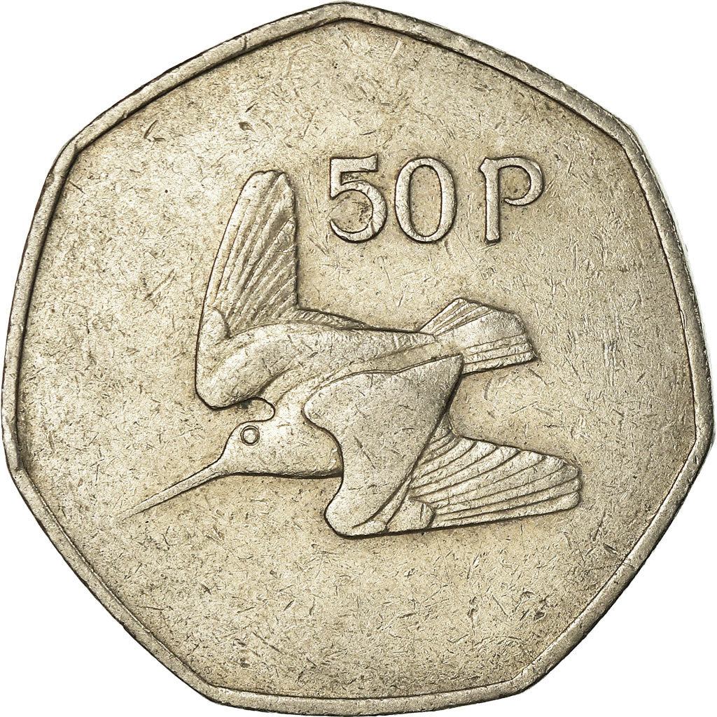 Coin, IRELAND REPUBLIC, 50 Pence, 1981, EF(40-45), Copper-nickel, KM:24