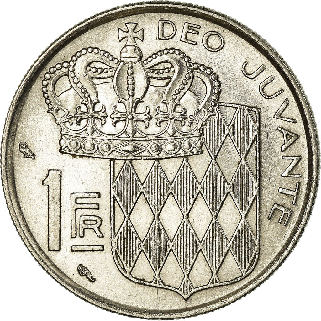 Coin, Monaco, Rainier III, Franc, 1960, AU(50-53), Nickel, KM:140, Gadoury:150