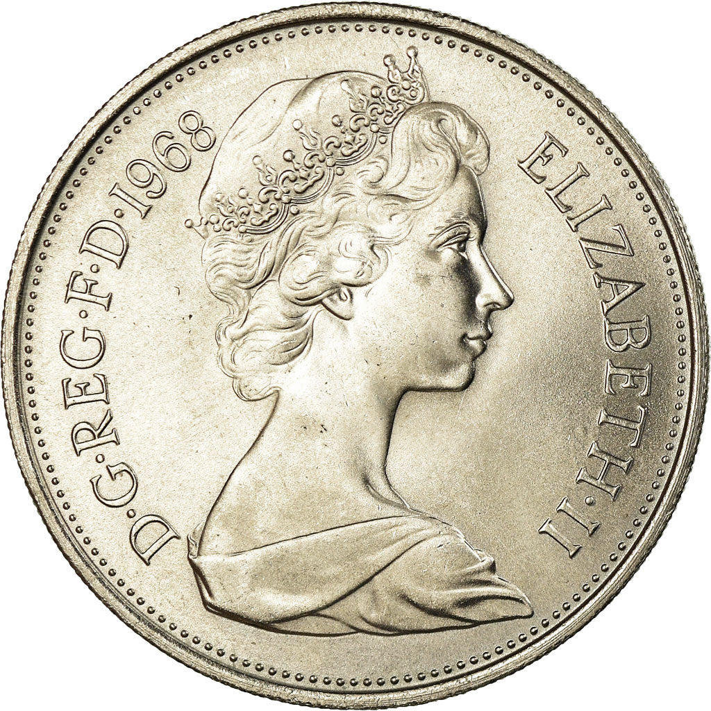 Moneta, Gran Bretagna, Elizabeth II, 10 New Pence, 1968, SPL-, Rame-nichel