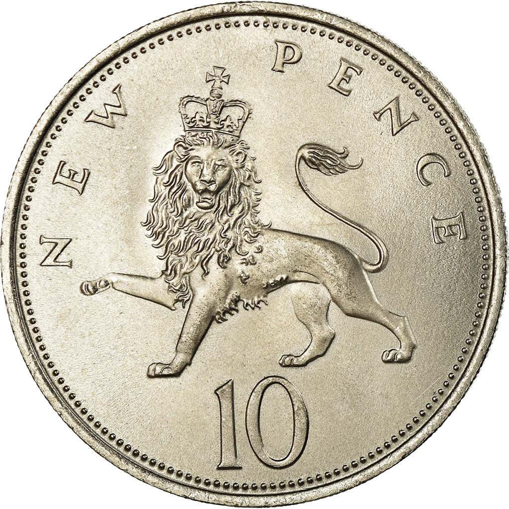 Moneta, Gran Bretagna, Elizabeth II, 10 New Pence, 1968, SPL-, Rame-nichel