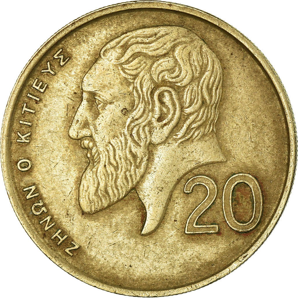 Moneta, Cipro, 20 Cents, 1990, BB, Nichel-ottone, KM:62.1