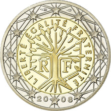 Francia, 2 Euro, 2008, BE, FDC, Bi-metallico, KM:1414
