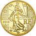 France, 50 Euro Cent, 2010, BE, MS(65-70), Brass, KM:1412