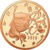 Francia, 5 Euro Cent, 2010, BE, FDC, Cobre chapado en acero, KM:1284