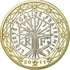 Francia, Euro, 2011, BE, FDC, Bi-metallico, KM:1413