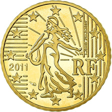 Francja, 50 Euro Cent, 2011, Paris, BE, MS(65-70), Mosiądz, KM:1412