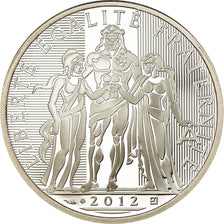France, Hercule, 10 Euro, 2012, BE, MS(65-70), Silver, KM:2073