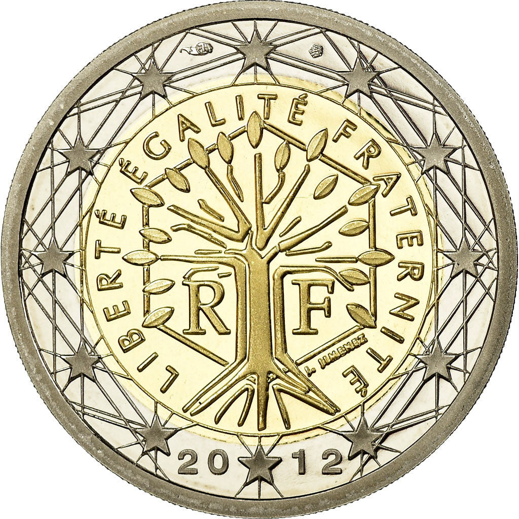 Francia, 2 Euro, 2012, BE, FDC, Bi-metallico, KM:1414