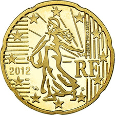 Francia, 20 Euro Cent, 2012, BE, FDC, Ottone, KM:1411