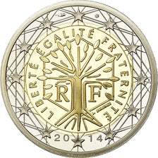Francia, 2 Euro, 2014, BE, FDC, Bi-metallico, KM:1414