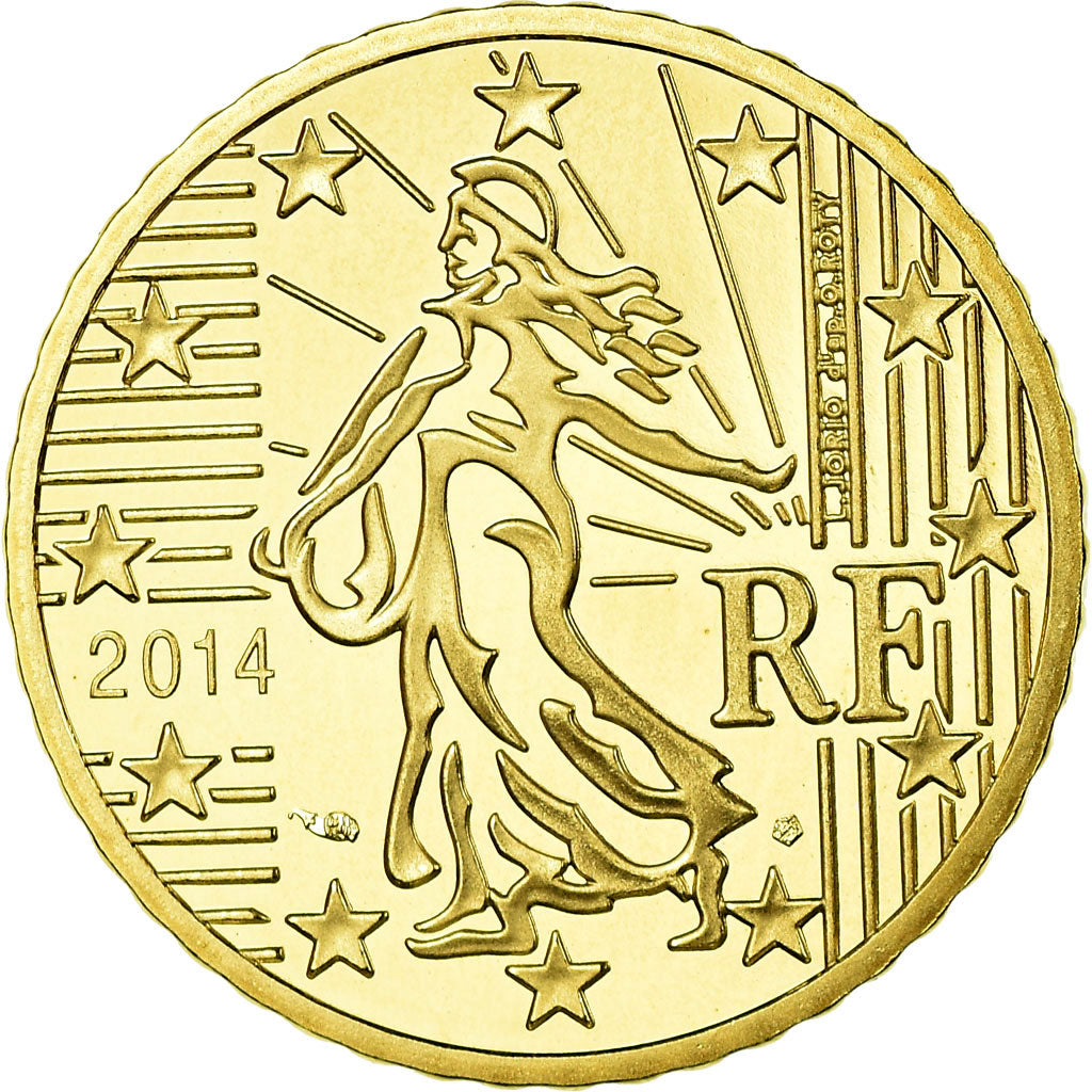 Francia, 50 Euro Cent, 2014, BE, FDC, Ottone, KM:1412