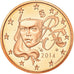 Francia, 2 Euro Cent, 2014, BE, FDC, Acciaio placcato rame, KM:1283
