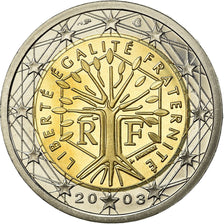 Francia, 2 Euro, 2003, BE, FDC, Bi-metallico, KM:1289