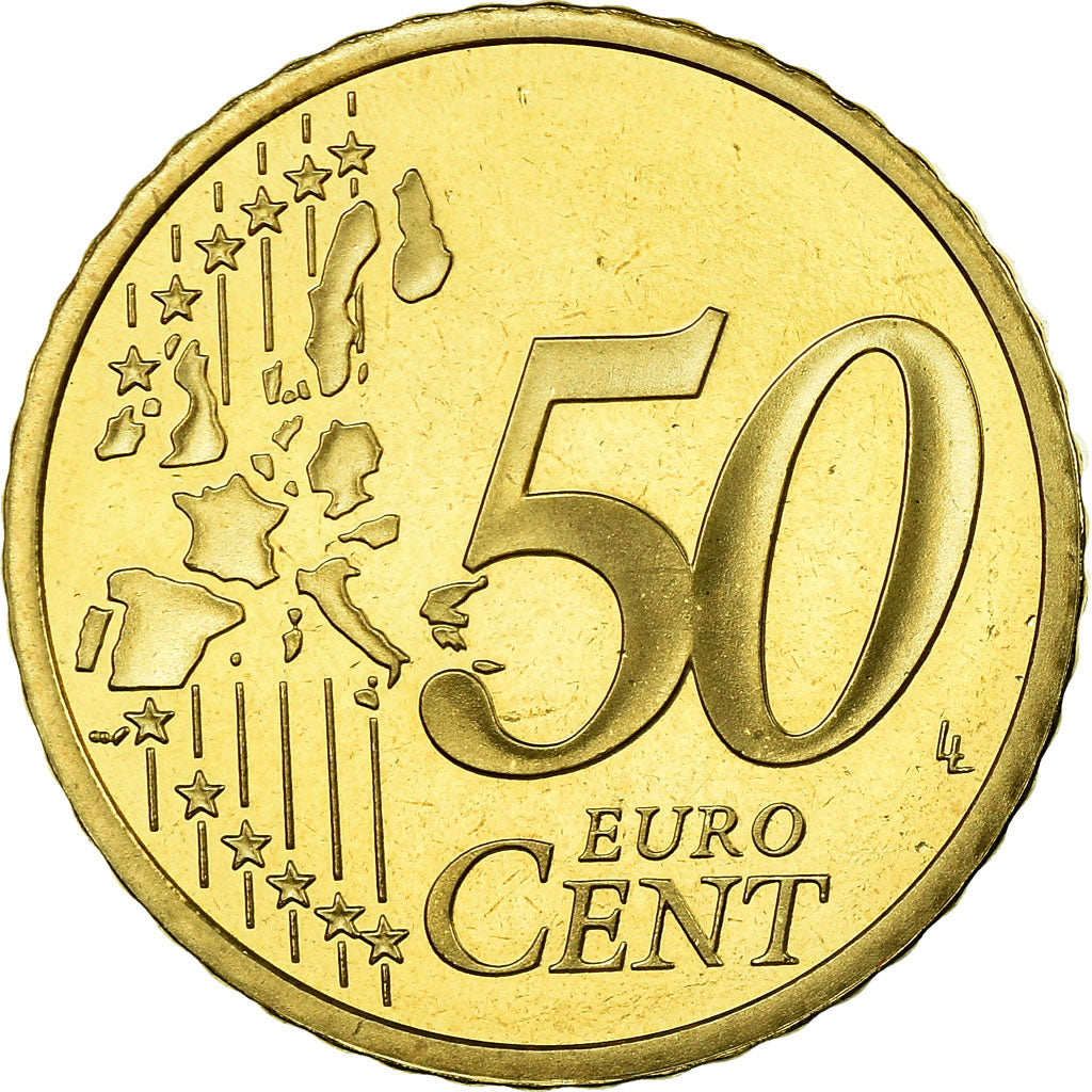 Francia, 50 Euro Cent, 2003, BE, FDC, Ottone, KM:1287