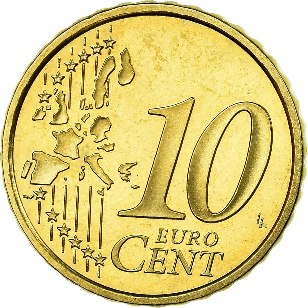 Francia, 10 Euro Cent, 2003, BE, FDC, Ottone, KM:1285