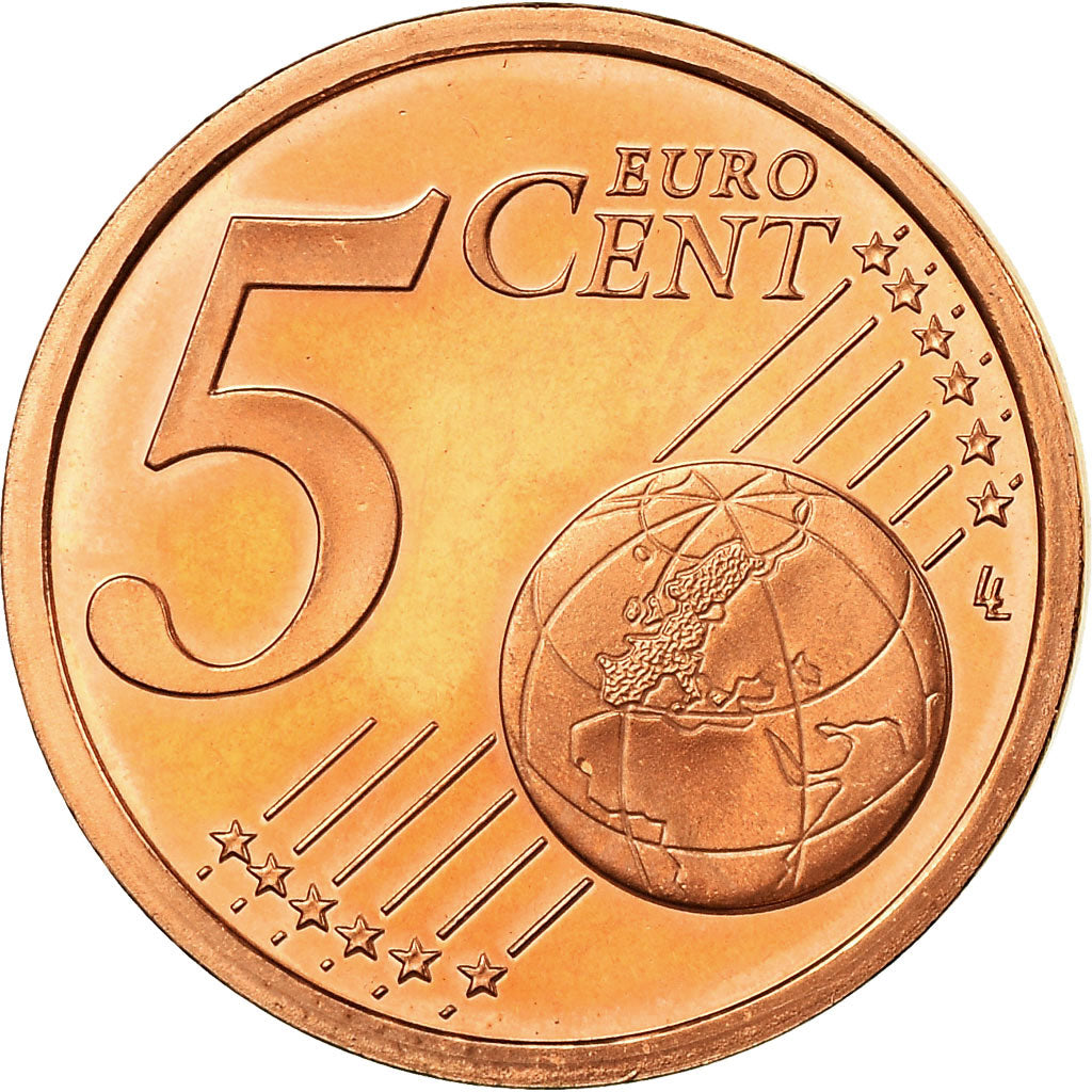 Francia, 5 Euro Cent, 2003, BE, FDC, Acciaio placcato rame, KM:1284